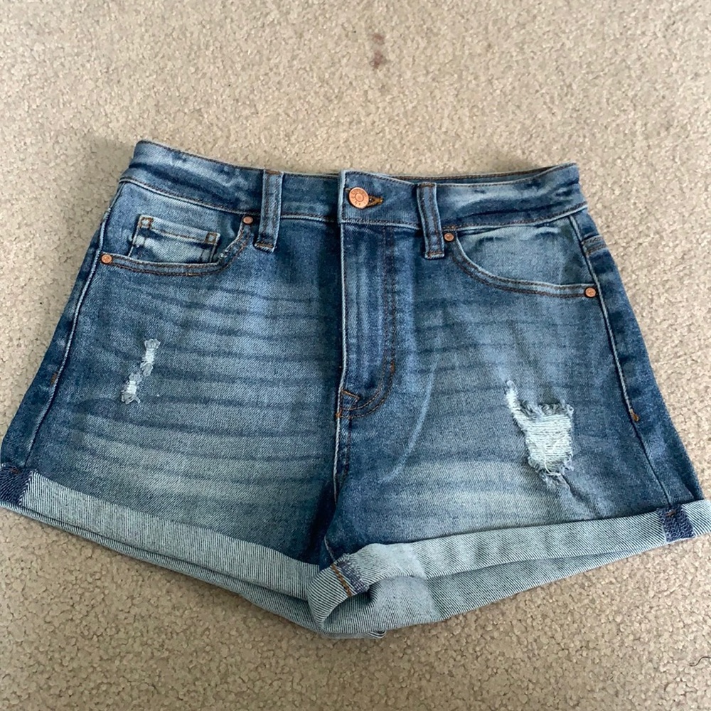 High waisted mom Jean shorts